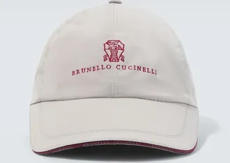 Brunello Cucinelli Gorra con logo bordado