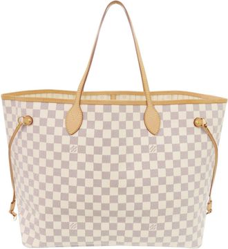 Louis Vuitton White Damier Azur Tote Bag (Pre-Owned)