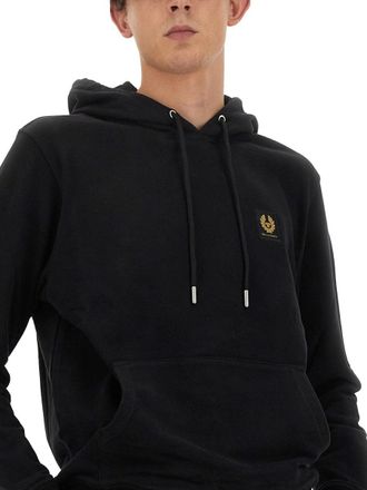 Belstaff Logo Cotton Sweatshirt - Black