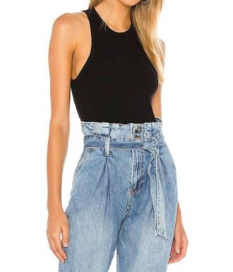 Anine Bing Eva Crewneck Tank Top In Black