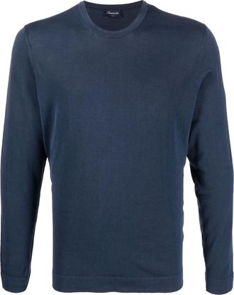 Drumohr long-sleeve T-shirt - men - Cotton - 54 - Blue