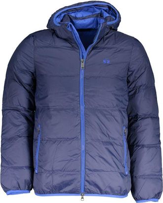 La Martina Blu Polyamide Mens Mens Jacket