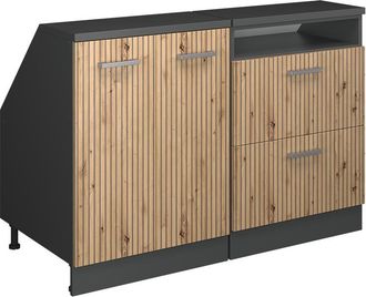 Vicco Conjunto De Armarios Para Techo Inclinado Rion, Roble Artesanal, 120 Cm Lote De 2 Carcasas De Armario 60 Cm De Profundidad, Vicco