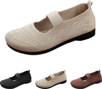 Generic Clearance UK Womens Mary Jane Walking Shoes Slip on Trainers Non Slip Orthopedic Shoes Breathable Casual Sneakers All Day Walking Non Slip Soft Sole E