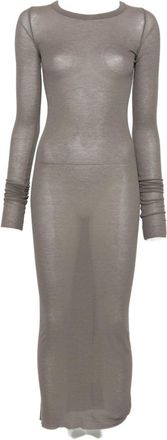 Rick Owens geripptes Midikleid