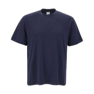 Eleventy T-Shirts, male, Blue, Size: 2XL Crew Neck T-Shirt