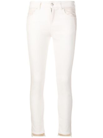 Alexander McQueen Jeans skinny con pannelli - Toni neutri