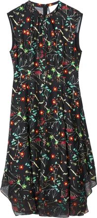 3.1 Phillip Lim floral-pattern sleeveless midi dress - Black