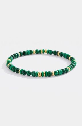 Mint & Lily Stacking Birthstone Beaded Bracelet in May Emerald at Nordstrom, Size 7.5