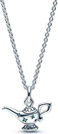 Pandora Silver Disney Aladdin Magic Lamp Pendant Collier Silver Necklace