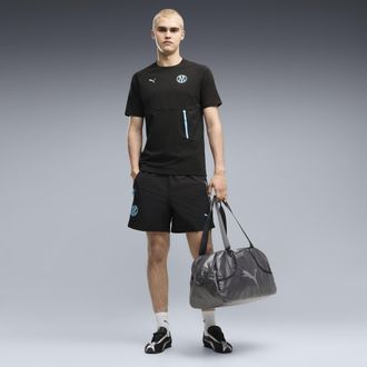 Puma Shorts in tessuto Olympique de Marseille PUMATECH dal taglio morbido da uomo, Abbigliamento, Nero, XL