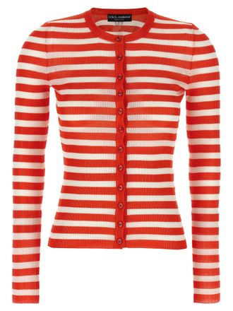 Dolce & Gabbana Orange Viscose Womens Cardigan