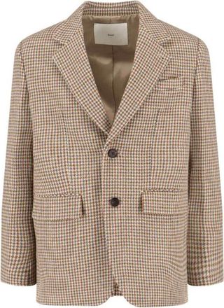 Dunst Single-Breasted Wool Blend Blazer - Beige