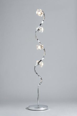 BHS Bella Floor Lamp in Silver