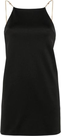 Palm Angels Backless Cady Jurk - Dames - Korte kleedjes - Zwart - M - Kleedjes
