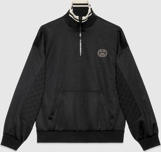 美品 現行タグ⭐️GUCCI ブランドロゴワッペン ボンバージャケット ブラック Black Jacket with Logo Gucci - Vitkac France