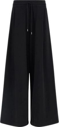 Dries Van Noten Hadium 4610 Broek - Dames - Wijde Broeken - Zwart - M - Katoen - Broeken