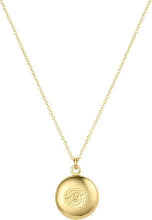 Set & Stones Ruby Birth Flower Necklace in Gold /October at Nordstrom