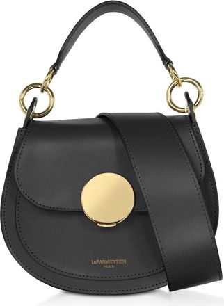 Le Parmentier Yucca Soho Schoudertas met Handvat - Dames - Schoudertassen - Zwart - ONE Size - Leer - Tassen