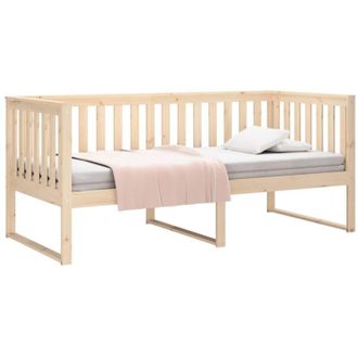 vidaXL Sof&aacute; Cama Sin Colch&oacute;n Madera Maciza De Pino 90x190 Cm Vidaxl