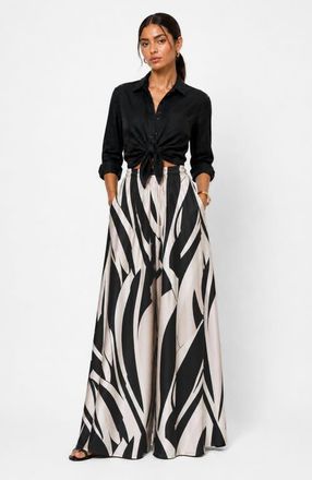 Diarrablu Superwide Jant Pants Petal in Petal Noir at Nordstrom, Size 3X-Large