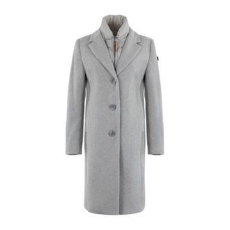 Moscow wollen manteljas grijs melange