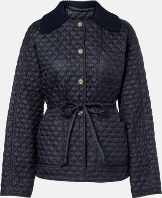 Moncler Raray belted quilted down jacket