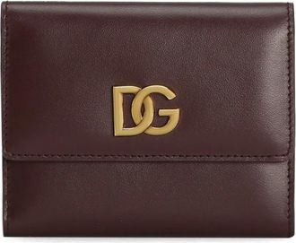 Dolce & Gabbana Portafoglio con placca DG - Rosso