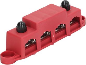 OEM Bloque De Distribuci&oacute;n De Energ&iacute;a De Seguridad De 3/8 De Pulgada, Rojo, Con 4 Pernos, Para Aplicaciones Marinas Y De Veh&iacute;culos Recreativos, 12-48 V