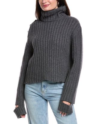 Helmut Lang Turtleneck Wool-Blend Sweater