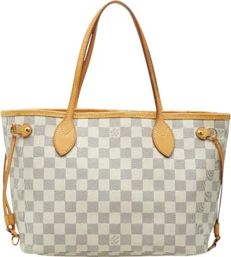 Louis Vuitton White Pvc Leather Tote Bag (Pre-Owned)