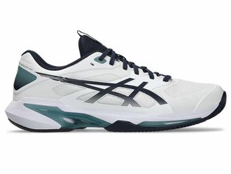 Asics Mens Solution Speed Ff 4 Shoes In White/midnight