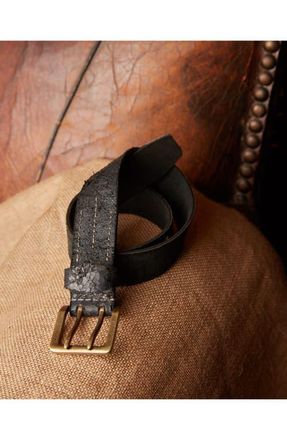 Fortela Tasha Leather Belt in Black at Nordstrom, Size 85