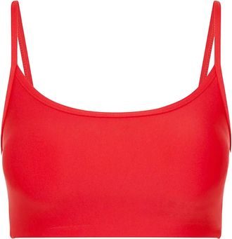 The Upside Reggiseno Oxford a righe - Rosso