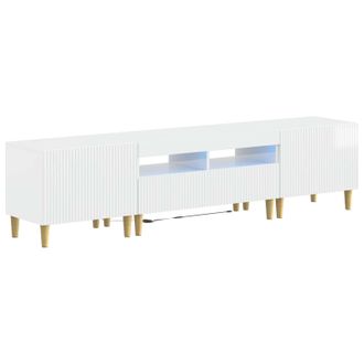 vidaXL Cabinet De Tv Led De 5 Piezas Blanco Brillante Vidaxl