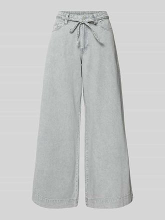 Vero Moda Regular Fit Wide Leg Jeans aus reiner Baumwolle Modell AISA in Hellgrau, Gr&ouml;&szlig;e 25/32
