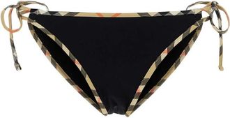 Burberry Black Lace Up Bikini