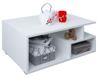 ebuy24 Ebuy24 - Mesa De Centro De Madera Vcm Mesa De Sof&aacute; Con Suficiente Espacio De Almacenamiento Dimensiones Aprox. Al. 40 X An. 80 X P. 50 Cm Mesa De Sal&oacute;