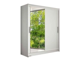 Mirjan24 Mobilier1 - Armario Closico 112, Blanco, 200x150x58cm, Puertas De Armario: Correderas, N&uacute;mero De Estantes: 0