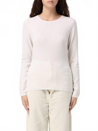 Allude Rd Crew Neck Cashmere Blend Sweater In Fleur De Sel