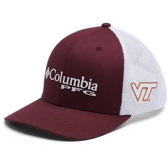 Columbia Mens Columbia Maroon Virginia Tech Hokies PFG Snapback Adjustable Hat at Nordstrom