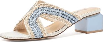 Vaneli Cyndia Womens Dress Sandals Sky/Beige Sida Braid : 8.5 M (B), Textile