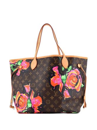 Louis Vuitton Neverfull Limited Edition Monogram Roses MM tote bag - Marrone