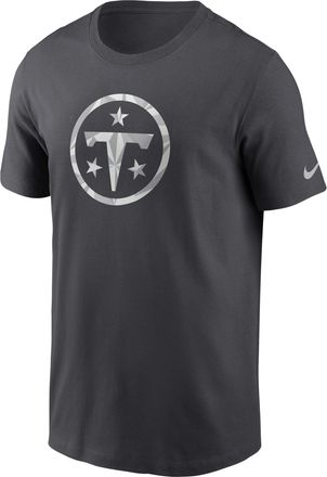 Nike Tennessee Titans Fractal Logo Nike Mens NFL T-Shirt in Grey | NP9906F9V-XER