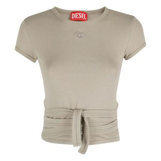 Diesel T-Shirts, female, Beige, Size: XS T-Bunny-Tail S1
