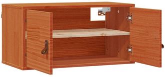 vidaXL Armario De Pared Con Estante Marr&oacute;n Cera 80 X 30 X 30 Cm Vidaxl