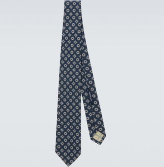 Thom Sweeney Printed silk tie
