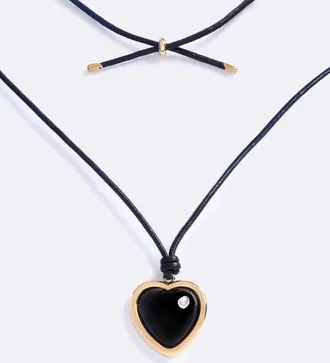 Emma Pills Nightgasm Rope Necklace in Black Glo at Nordstrom, Size 30
