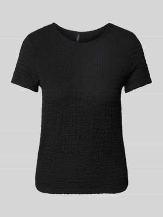 Vero Moda Regular Fit T-Shirt in Crinkle-Optik Modell ELENE in Black, Gr&ouml;&szlig;e XS