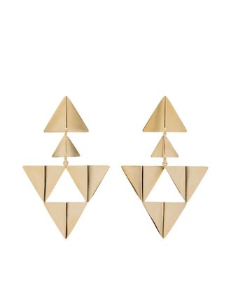 Isabel Marant triangle blair earrings - Gold